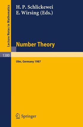 Wirsing / Schlickewei |  Number Theory | Buch |  Sack Fachmedien