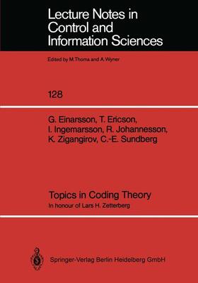 Einarsson / Ericson / Sundberg |  Topics in Coding Theory | Buch |  Sack Fachmedien