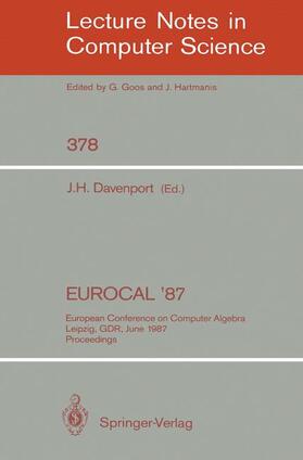 Davenport |  EUROCAL '87 | Buch |  Sack Fachmedien