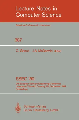 Ghezzi / McDermid |  ESEC '89 | Buch |  Sack Fachmedien