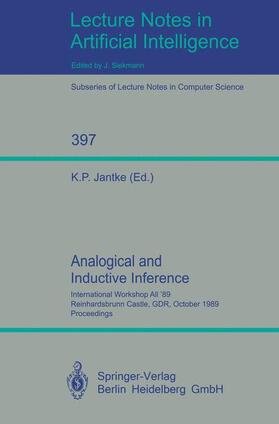 Jantke |  Analogical and Inductive Inference | Buch |  Sack Fachmedien