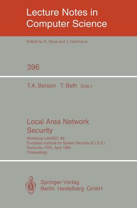 Beth / Berson |  Local Area Network Security | Buch |  Sack Fachmedien