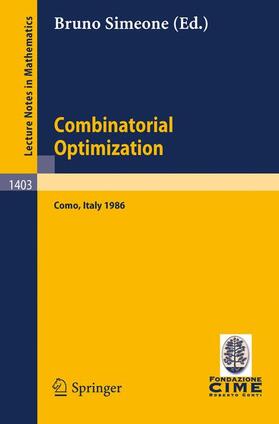Simeone |  Combinatorial Optimization | Buch |  Sack Fachmedien