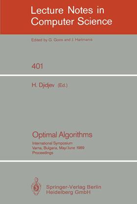 Djidjev |  Optimal Algorithms | Buch |  Sack Fachmedien