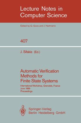 Sifakis |  Automatic Verification Methods for Finite State Systems | Buch |  Sack Fachmedien
