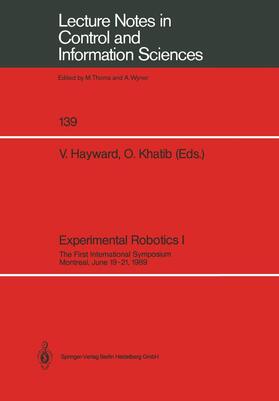 Khatib / Hayward |  Experimental Robotics I | Buch |  Sack Fachmedien