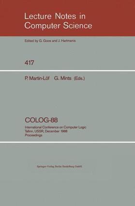 Mints / Martin-Löf |  COLOG-88 | Buch |  Sack Fachmedien