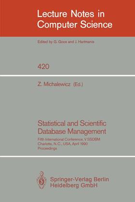 Michalewicz |  Statistical and Scientific Database Management | Buch |  Sack Fachmedien
