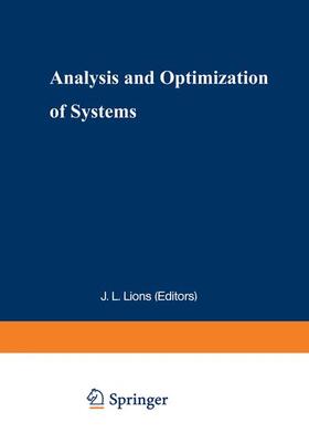 Lions / Bensoussan |  Analysis and Optimization of Systems | Buch |  Sack Fachmedien