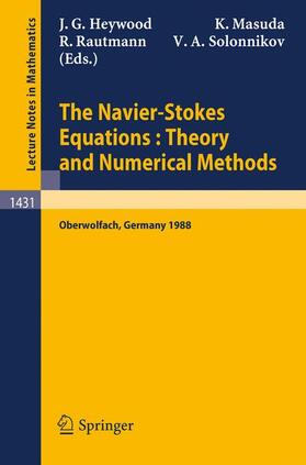 Heywood / Solonnikov / Masuda |  The Navier-Stokes Equations Theory and Numerical Methods | Buch |  Sack Fachmedien