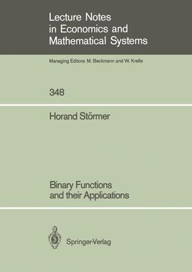 Störmer |  Binary Functions and their Applications | Buch |  Sack Fachmedien
