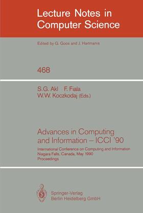 Akl / Koczkodaj / Fiala |  Advances in Computing and Information - ICCI '90 | Buch |  Sack Fachmedien