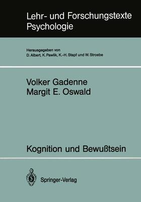 Oswald / Gadenne |  Kognition und Bewußtsein | Buch |  Sack Fachmedien