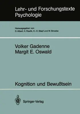 Oswald / Gadenne |  Kognition und Bewußtsein | Buch |  Sack Fachmedien