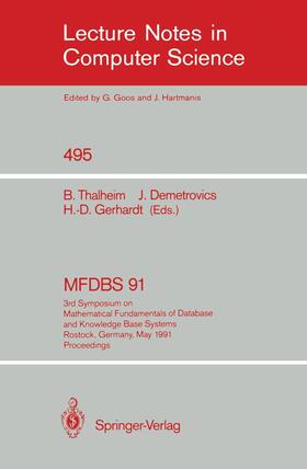 Thalheim / Gerhardt / Demetrovics |  MFDBS 91 | Buch |  Sack Fachmedien