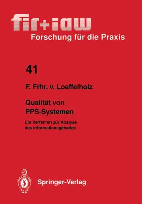 Loeffelholz |  Qualität von PPS-Systemen | Buch |  Sack Fachmedien