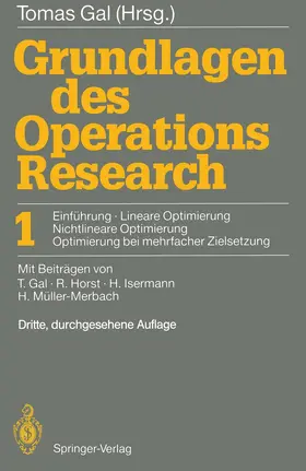 Gal |  Grundlagen des Operations Research | Buch |  Sack Fachmedien