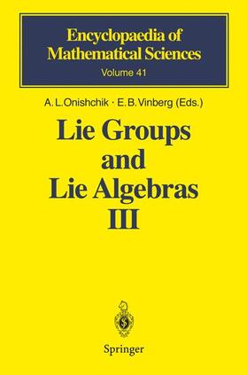 Vinberg / Onishchik |  Lie Groups and Lie Algebras III | Buch |  Sack Fachmedien
