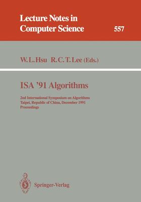 Lee / Hsu |  ISA '91 Algorithms | Buch |  Sack Fachmedien