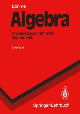 Böhme |  Algebra | Buch |  Sack Fachmedien