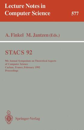 Jantzen / Finkel |  STACS 92 | Buch |  Sack Fachmedien