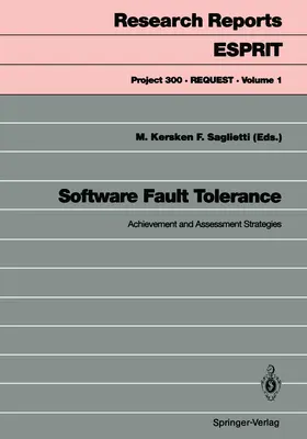 Saglietti / Kersken |  Software Fault Tolerance | Buch |  Sack Fachmedien