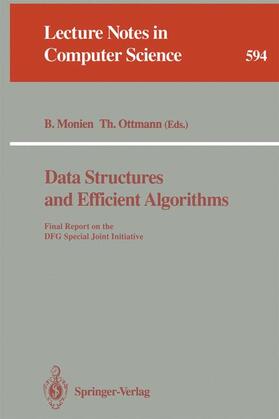 Ottmann / Monien |  Data Structures and Efficient Algorithms | Buch |  Sack Fachmedien