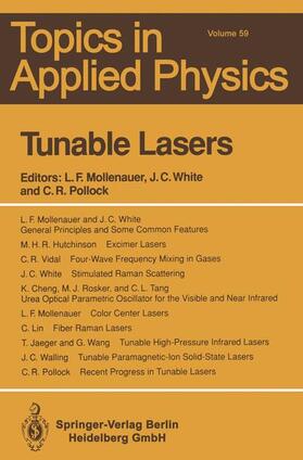 Pollock / Mollenauer / White |  Tunable Lasers | Buch |  Sack Fachmedien