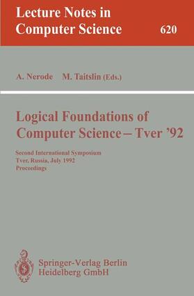 Taitslin / Nerode |  Logical Foundations of Computer Science - Tver '92 | Buch |  Sack Fachmedien