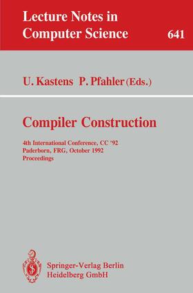 Pfahler / Kastens |  Compiler Construction | Buch |  Sack Fachmedien