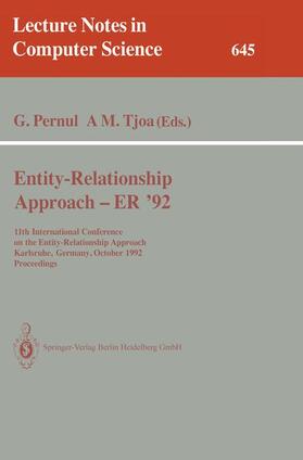 Tjoa / Pernul |  Entity-Relationship Approach - ER '92 | Buch |  Sack Fachmedien