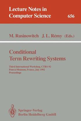 Remy / Rusinowitch |  Conditional Term Rewriting Systems | Buch |  Sack Fachmedien