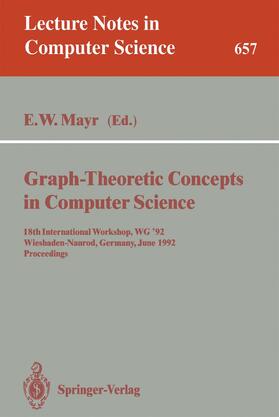 Mayr |  Graph-Theoretic Concepts in Computer Science | Buch |  Sack Fachmedien
