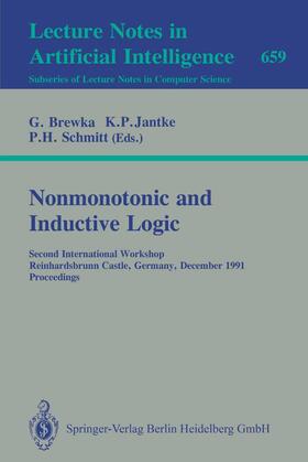 Brewka / Schmitt / Jantke |  Nonmonotonic and Inductive Logic | Buch |  Sack Fachmedien