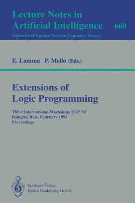 Mello / Lamma |  Extensions of Logic Programming | Buch |  Sack Fachmedien