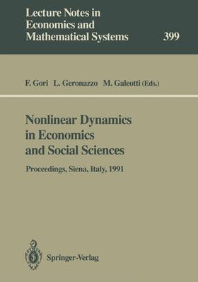 Gori / Galeotti / Geronazzo |  Nonlinear Dynamics in Economics and Social Sciences | Buch |  Sack Fachmedien