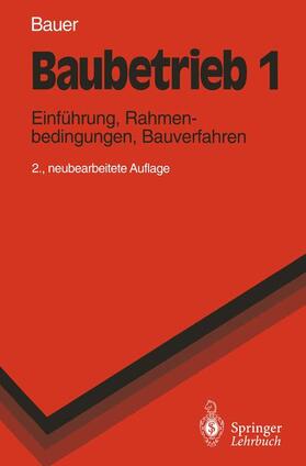 Bauer |  Baubetrieb 1 | Buch |  Sack Fachmedien