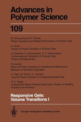 Dusek |  Responsive Gels: Volume Transitions 1 | Buch |  Sack Fachmedien