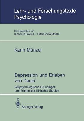 Münzel |  Depression und Erleben von Dauer | Buch |  Sack Fachmedien
