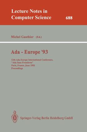 Gauthier |  Ada-Europe '93 | Buch |  Sack Fachmedien
