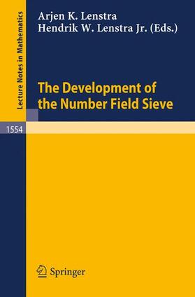 Lenstra |  The Development of the Number Field Sieve | Buch |  Sack Fachmedien