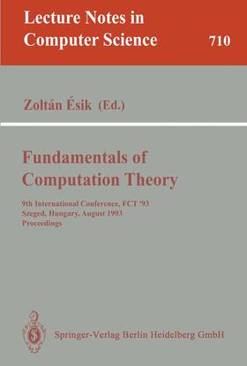 Esik |  Fundamentals of Computation Theory | Buch |  Sack Fachmedien