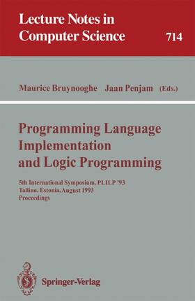 Penjam / Bruynooghe |  Programming Language Implementation and Logic Programming | Buch |  Sack Fachmedien