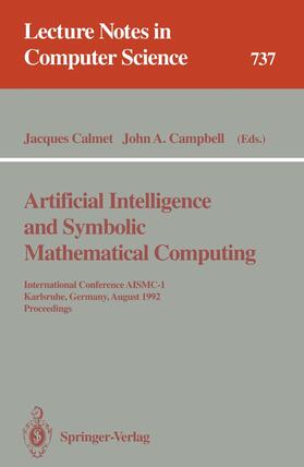Campbell / Calmet |  Artificial Intelligence and Symbolic Mathematical Computing | Buch |  Sack Fachmedien