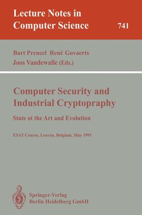 Preneel / Vandewalle / Govaerts |  Computer Security and Industrial Cryptography | Buch |  Sack Fachmedien