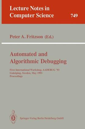 Fritzson |  Automated and Algorithmic Debugging | Buch |  Sack Fachmedien