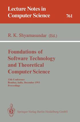 Shyamasundar |  Foundations of Software Technology and Theoretical Computer Science | Buch |  Sack Fachmedien