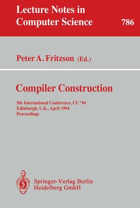 Fritzson |  Compiler Construction | Buch |  Sack Fachmedien