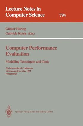 Kotsis / Haring |  Computer Performance Evaluation: Modelling Techniques and Tools | Buch |  Sack Fachmedien