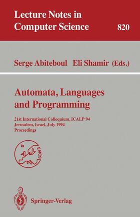 Shamir / Abiteboul |  Automata, Languages, and Programming | Buch |  Sack Fachmedien